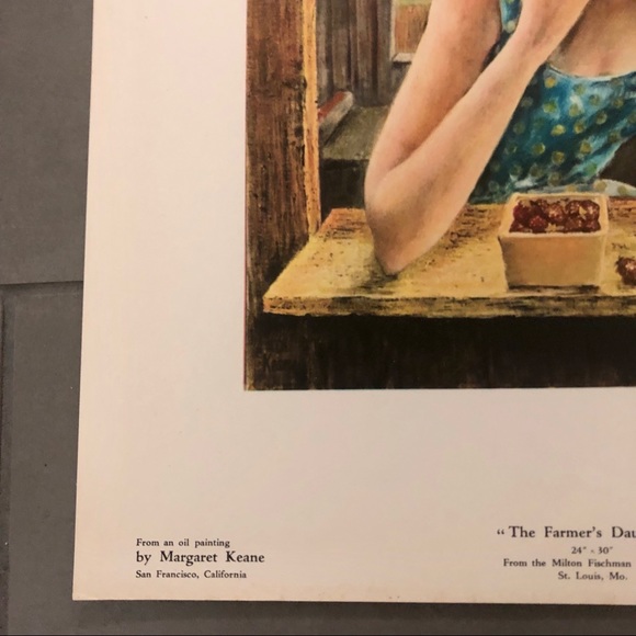 Big Eyes Margaret Keane Print Farmer’s Daughter - Picture 3 of 4